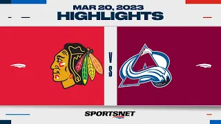 NHL Highlights | Blackhawks vs. Avalanche - March 20, 2023