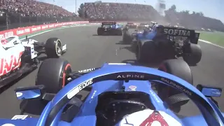 Flying cars from esteban Ocon's onboard | #MexicoGP | Formula 1