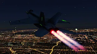 F/A 18 SUPER HORNET -  DAY / NIGHT - MICROSOFT FLIGHT SIMULATOR