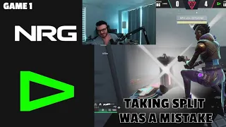 Tarik's Reaction to NRG vs LOUD(He missed the first 15 minutes ) | GAME 1 | 2023 VCT LOCK//IN