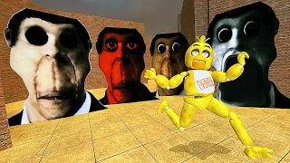 ОБУНГА В ЛАБИРИНТЕ ГОНЯЕТСЯ ЗА НАМИ OBUNGA NEXTBOT SANDBOX ► Garry's Mod