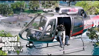 FIRST HELICOPTER VIEW OF HURRICANE FLOODING REPORTED BY WEAZEL NEWS GTA 5 REAL LIFE MOD