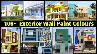 Beautiful Exterior Wall Paint Colours //  House Outside Wall Paint Color Combination Ideas