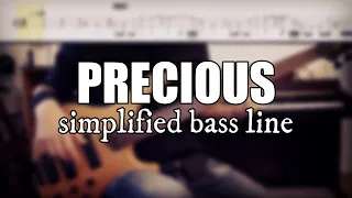 Precious - Esperanza Spalding | Simplified bass line with tabs #33