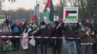 Pro-Palestinian demo held in The Hague ahead of ICJ genocide hearing against Israel