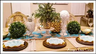 Tablescape Tuesday | No Cost Table Setting Decor | Budget Friendly Summer Tablescape Ideas