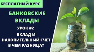 Вклад и накопительный счет: в чем разница? (урок 2) | Курс Банковские вклады