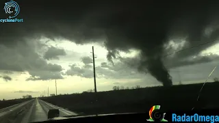 CLOSE RANGE TORNADO INTERCEPT KEOTA, IA - 3/31/23