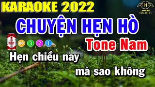 Chuyện Hẹn Hò Karaoke Tone Nam Nhạc Sống | Trọng Hiếu