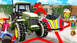 GTA 5 : Anything FRANKLIN Can Fit In RED STAR Circle SHINCHAN will Pay For it in GTA 5! (GTA 5 mods)