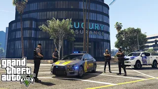 Patroli Polisi Sabhara Kejar Kejaran Dengan Perampok! GTA 5 Mod Polisi Indonesia