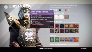 Destiny: The Dark Below - Eris Morn "Fist of Crota" Accept Mission & Items, Bounties, Supplies PS4