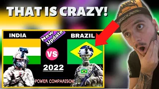 India vs Brazil Military Power Comparison 2022 | INDIAN ARMY REACTION