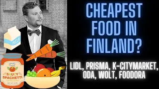 Cheapest food in Finland? (Basket comparison of Lidl, Prisma, K-Citymarket, ODA, Wolt, Foodora)