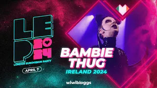 🇮🇪 Bambie Thug "Doomsday Blue" (Ireland 2024) - LIVE @ London Eurovision Party 2024