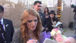 Bella Thorne talks about her on Dancing With The Stars outside Jimmy Kimmel Live @bellathorne