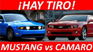 ¡HAY TIRO!  FORD Mustang GT 2010 vs CHEVROLET Camaro SS 2010