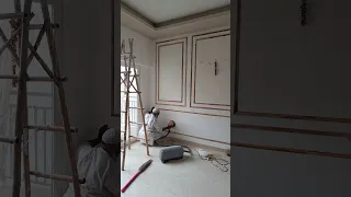 sanding wall | molding design | final look coming soon | #shorts #ytshorts #mmdshadab