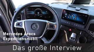 Interview: Mercedes Benz Arocs 6x6 Expeditionsmobil | Digitales Cockpit | Teil 2 innen (Roomtour)