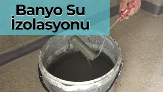 Fayans döşeme öncesinde banyo SU YALITIMI ve PAH BANDI kullanımı | Sıvı izolasyonu nasıl yapılır