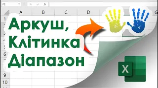 2. Основи Excel - Що таке Аркуш, Стовпець, Рядок, Комірка, Діапазон, Відображення Аркуша