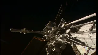 ISS spacewalk caught on SD cam