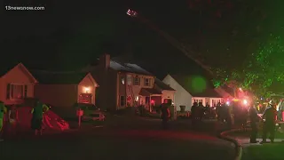 Family displaced after overnight house fire in Suffolk