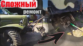 Большой ремонт Урал 4320, замена лебёдки не снимая КУНГ!