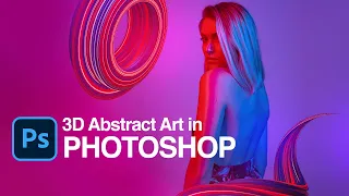 3D Abstract Art in Photoshop  tutorial | Photoshop Tutorial 2021 3D Art