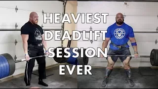 HEAVIEST DEADLIFT SESSION EVER | 4X WSM BRIAN SHAW | JF CARON