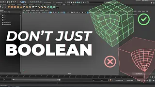 Quick, Clean and Easy Booleans in Maya