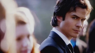 The way damon looks at elena