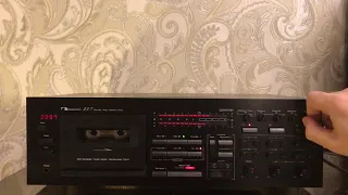 Cassette deck Nakamichi ZX-7 recording and calibration , demonstration of sound recording . Part 1
