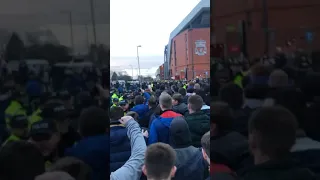 Everton fans at Anfield