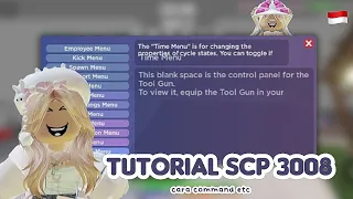 Tutorial scp 3008 👩‍🏫❕cara command, spawn barang etc.. || roblox 3008 indonesia 𖦹