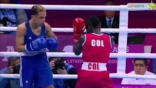 Finals (49kg) MARTINEZ RIVAS Yuberjen (COL) vs COLLAZO Oscar M (PUR) PanAmerican Games Lima 2019