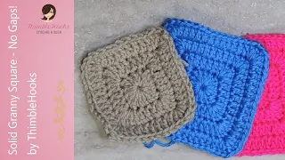 Crochet My New Solid Granny Square With No Gaps! / Tutorial / How To