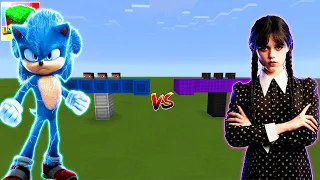 SONIC 2 vs Wednesday Addams in LOKICRAFT