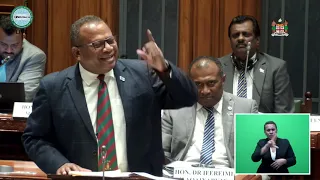 Fijian Minister for Defence, Hon. Inia Seruiratu response on the 2020-2021 National Budget.