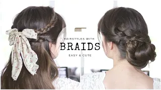 Braids For Beginners | 10 Cute & Simple Hairstyles