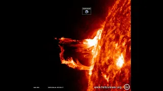 Solar plasma eruption - 1.8.22