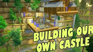 NEW Medieval Kingdom City Builder Going Medieval | FIRST CASTLE | Survival Crafting Farming Defenses