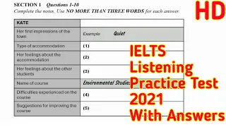 Kate IELTS Listening | Her first impression of the town IELTS Listening | Kate Listening | #IELTS