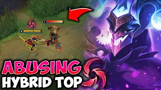 ABUSING HYBRID TOP SHACO! NASUS PLAYERS WILL HATE THIS!