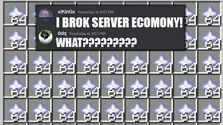 I Broke P2W Minecraft server Economy!!!