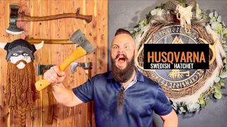 Husqvarna Hatchet for axe throwing! First impressions & Company history #axe #axethrowing #review