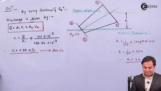 Bernoulli's Equation Problem 3 - Fluid Dynamics - Fluid Mechanics 1