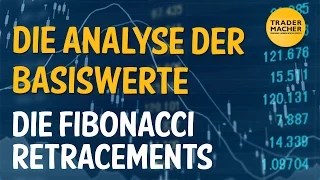 Die Analyse der Basiswerte - Fibonacci Retracements (Schritt 3)