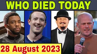 12 Famous Celebrities who died today on 28 August 2023 | Celebrity Deaths | #whodiedtoday #rip