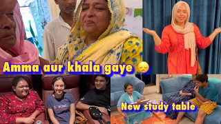 Amma aur beti khala gaye 😥 | movie time | Riza’s new study table | ibrahim family vlog